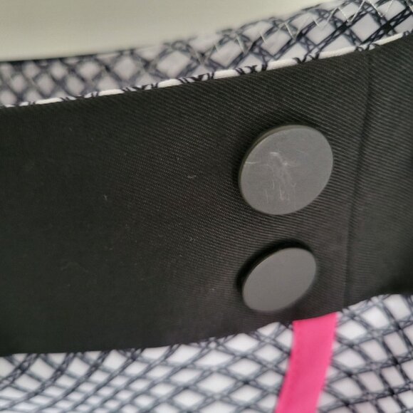 Annika Cutter & Buck Women’s Skort US 8 EU 38 Black White & Pink Mesh Print - Picture 6 of 7